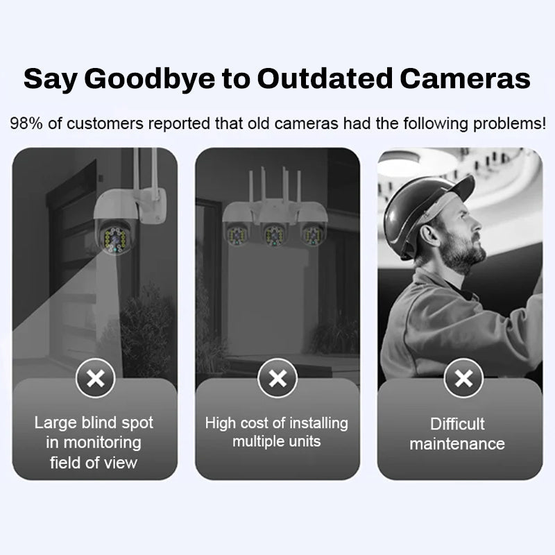 📷Wireless night vision camera – intelligent security around the clock!