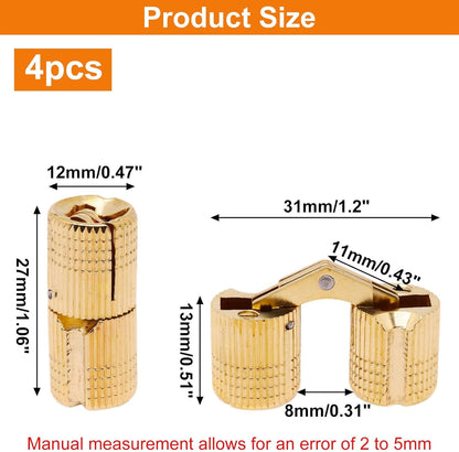 🪛🔗4PCS Concealed Brass Hinges🔥