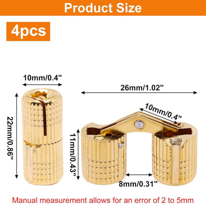 🪛🔗4PCS Concealed Brass Hinges🔥
