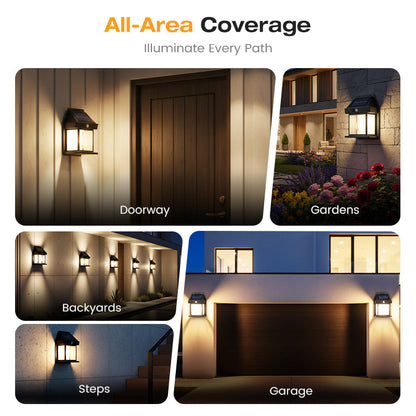 ✨ 50% OFF! 🏡 Solar Tungsten Wall Light – Auto-on, warm glow & wire-free ✨