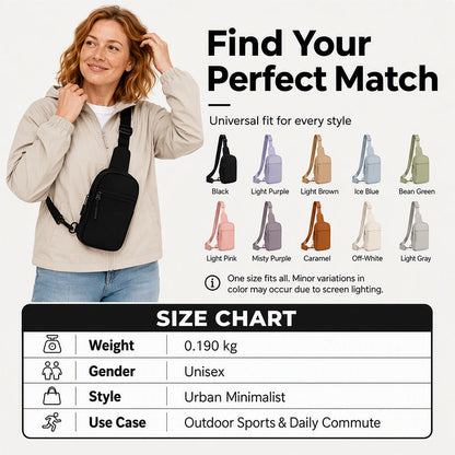 🎒50% OFF NOW ! ✨Upgraded 2.0 Travel Sling Bag | Anti-Theft, 500D Nylon, RFID Protection — Limited Time 50% Off