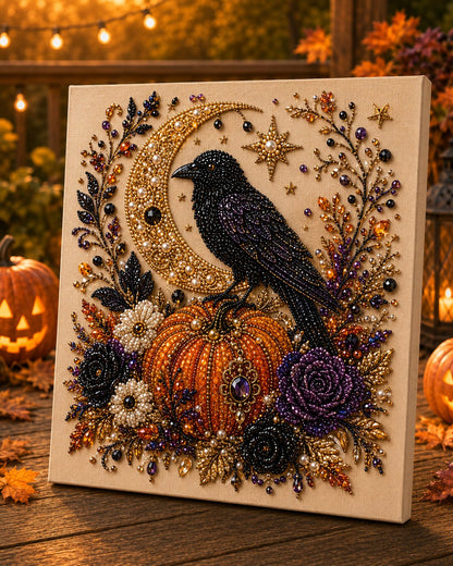 🏠 LIMITED-TIME 50% OFF! ✨Halloween Pearl Art DIY Kit – Turn Tiny Pearls into Spooky-Cute Magic