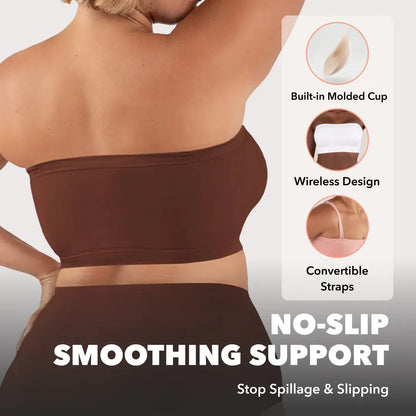 ⛱️Last Day Special Price!!🤩No-Slip Convertible Bandeau – 3-Way Wear, Wire-Free & Trusted by 50K+ Women👙🇬🇧1
