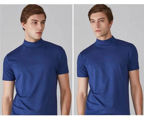 🔈🔈2026 Hot Sale - 50% OFF🎁High Neck Slim Fit T-shirt for Men
