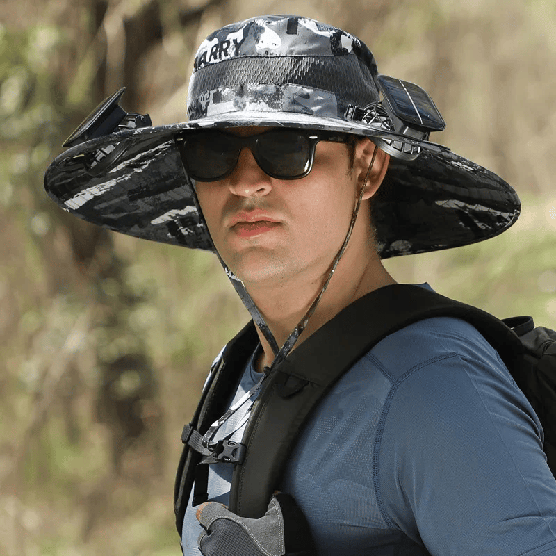 ☀️ SUMMER SALE☀️ Solar-Powered Cooling Hat with USB Fan – Stay Cool Anywhere!  🌊 Perfect for Fishing, Hiking, Golf & Outdoor Adventures!