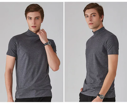 🔈🔈2026 Hot Sale - 50% OFF🎁High Neck Slim Fit T-shirt for Men
