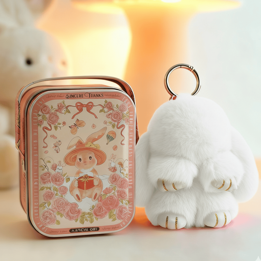 🏆LIMITED TIME SPECIAL SALE 50% OFF🐰Handmade Soft Bunny PomPom Charms