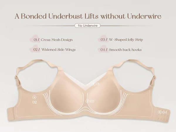 🎉Women Wireless V-Neck Mesh Bralette