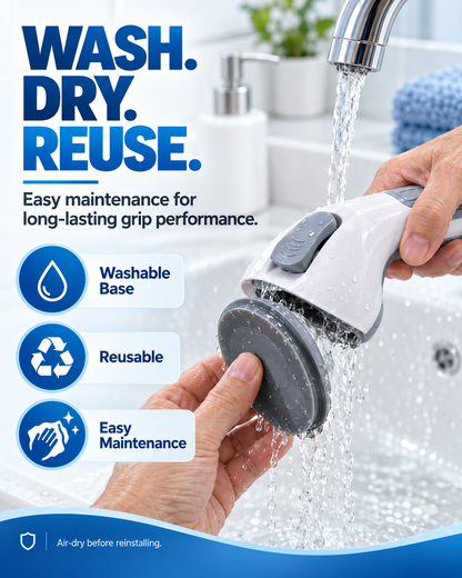 🚿🔒 Suction Cup Grab Bar – 50% OFF! Tool-free install on tiles & glass, strong vacuum hold, removable & reusable – no drilling needed. 💯