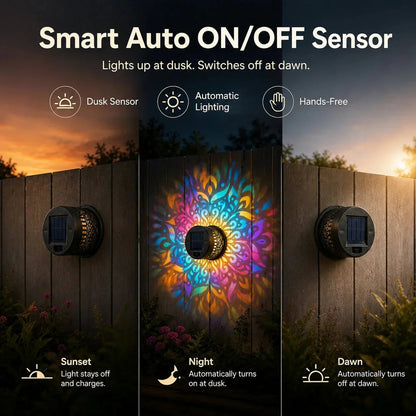 💡💓Surprise Price🔥Solar-Powered Mandala Projector Light🎁🏠6