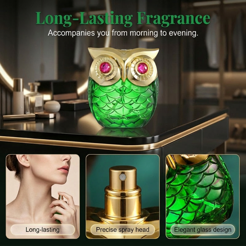 🦉Hot Sale 50% OFF🏝️🏖️Mystical Eau de Parfum – Mysterious Scent, Elegant Owl Bottle, Long-Lasting💎