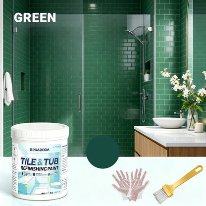 🥳HOT SALE🥳🛁🎨 50% OFF! Tile & Tub Refinishing Paint Kit – Waterproof, anti‑slip finish. Covers stains & cracks. Easy DIY, no pro needed. ✨🛡️