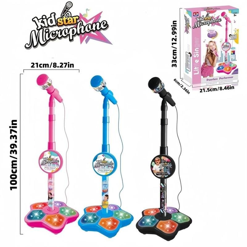 🎄2025 Christmas Sale🎅Microphone Toy, Karaoke Machine Toy with Light
