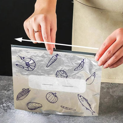 💥 BUY 3 GET 2 FREE! 🥡 Reusable Aluminum Foil Sealable Storage Bags – Eco-Friendly & Convenient ✨