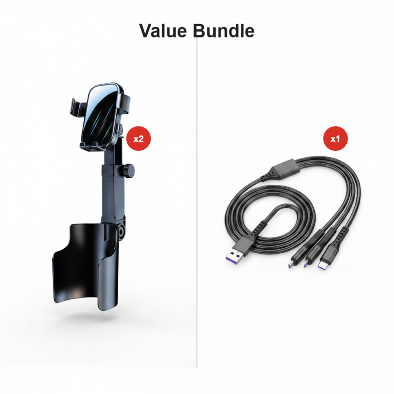 ⏳Time-Limited Special⏰Car Cup Holder Phone Mount – 360° Adjustable, Strong N52 Magnet, One-Hand Operation, Fits All Phones, Stable Magnetic & Clamp Models for Safe Driving