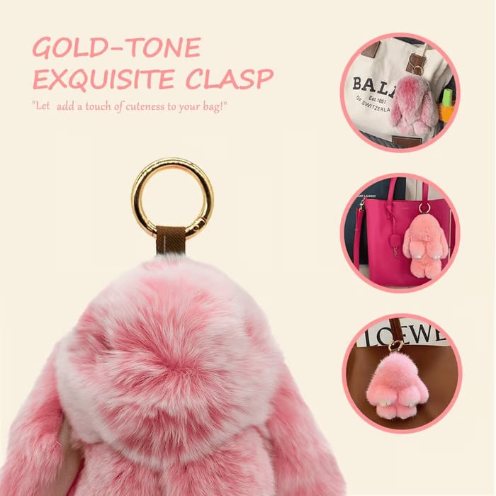 🏆LIMITED TIME SPECIAL SALE 50% OFF🐰Handmade Soft Bunny PomPom Charms