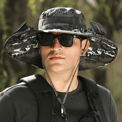 ☀️ SUMMER SALE☀️ Solar-Powered Cooling Hat with USB Fan – Stay Cool Anywhere!  🌊 Perfect for Fishing, Hiking, Golf & Outdoor Adventures!
