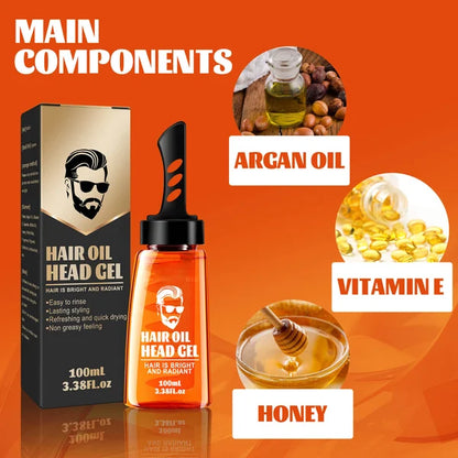 🔥Big Sale 50% OFF🔥One-Comb Shaping-Styling Gel Comb| Sweat-Resistant Gel | Non-Greasy Formula