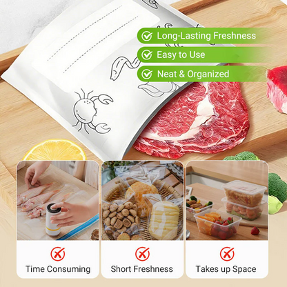 💥 BUY 3 GET 2 FREE! 🥡 Reusable Aluminum Foil Sealable Storage Bags – Eco-Friendly & Convenient ✨