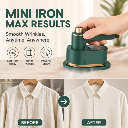 📢📢50% OFF !! ⏰Portable Handheld Garment Mini Electric Iron