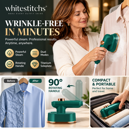 ⏳Time-Limited Special⏰Portable Mini Steam Iron – Quick, Easy & Wrinkle-Free ✨