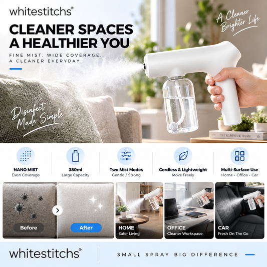 🦠🚫Cordless Nano Atomizer – Touchless Disinfecting & Blue Light 🧴💙