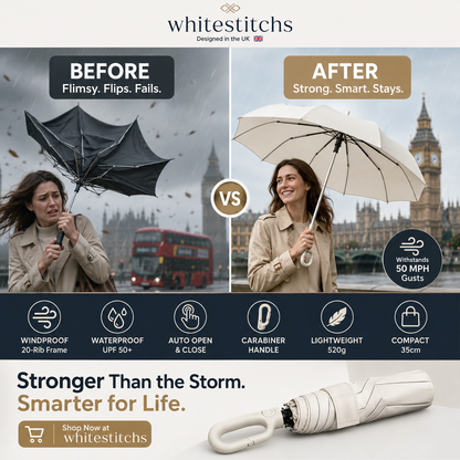 ⏳LIMITED-TIME 50% OFF! ⏰☔Automatic Folding Umbrella – Windproof, Waterproof & Compact