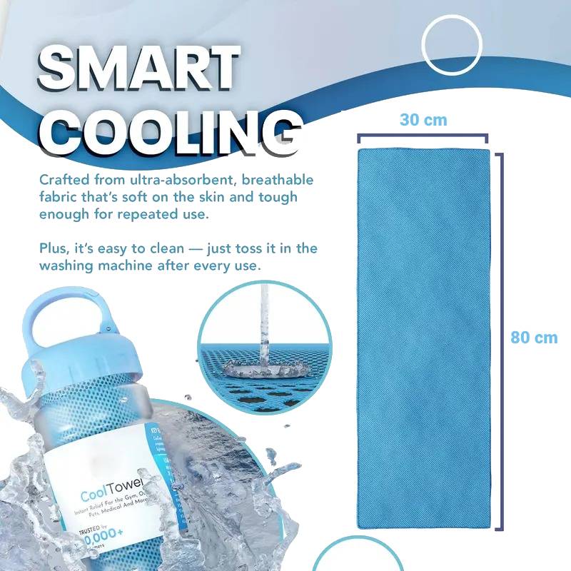 🔥❄️ Stay Cool Anywhere with This Instant Cooling Towel! ❄️🔥⏰Buy 1 Get 1 Free🔥Absorbent Quick-Drying Gym Cooling Towels