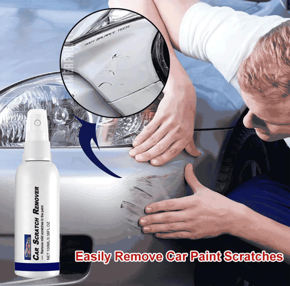 🚗 BUY 2 GET 1 FREE! ✨ Car Paint Scratch Repair Spray - Universal Color Matching with Clear Coat Protection for DIY Automotive Touch-Up 🌟🔧