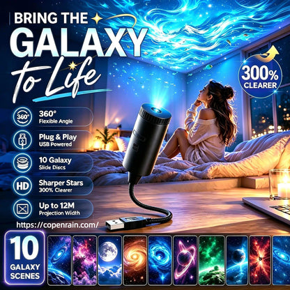 ✨Plug-and-Play HD Galaxy & Ocean Projector Night Light🥳50,000+ Happy Users