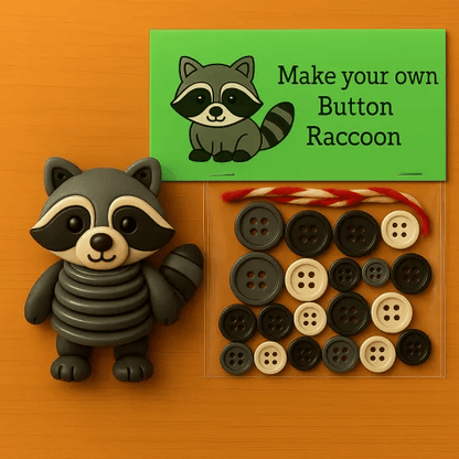 🎄 50% OFF NOW! 🎨 DIY Button Animal Ornaments - Creative Craft Kit for Kids, Develops Fine Motor Skills & Creativity 🧵📦