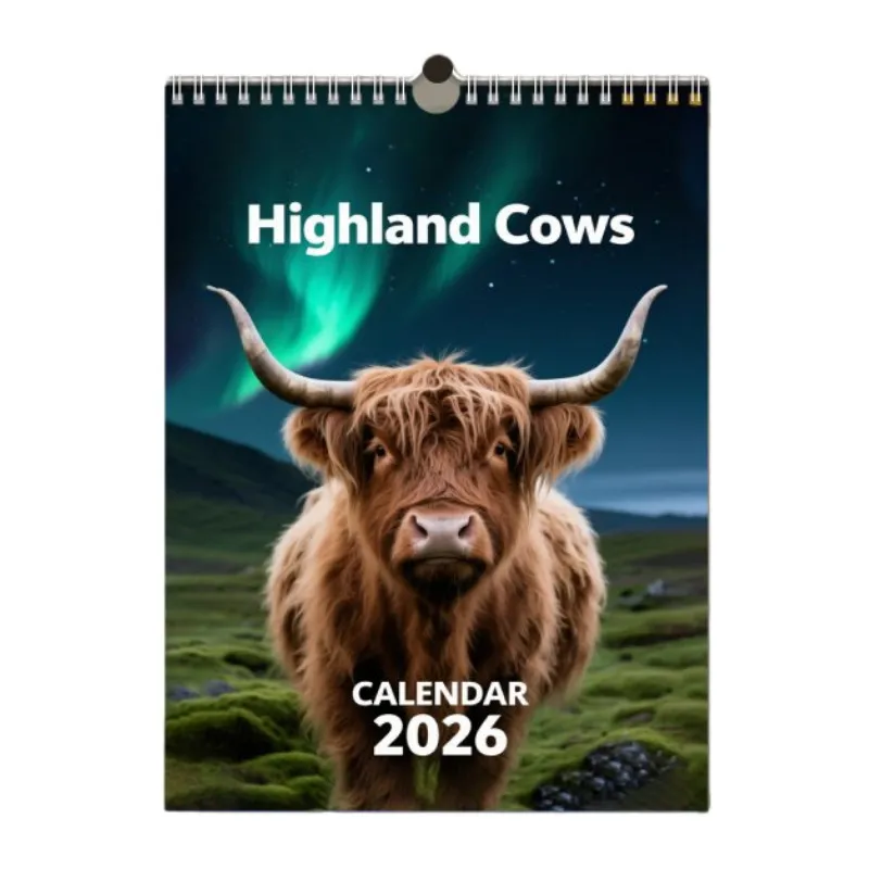 🐮2026 Highland Cattle-kalender📅