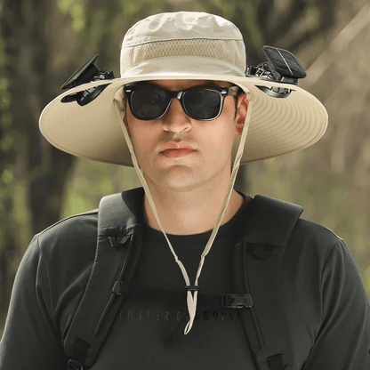 ☀️ SUMMER SALE☀️ Solar-Powered Cooling Hat with USB Fan – Stay Cool Anywhere!  🌊 Perfect for Fishing, Hiking, Golf & Outdoor Adventures!