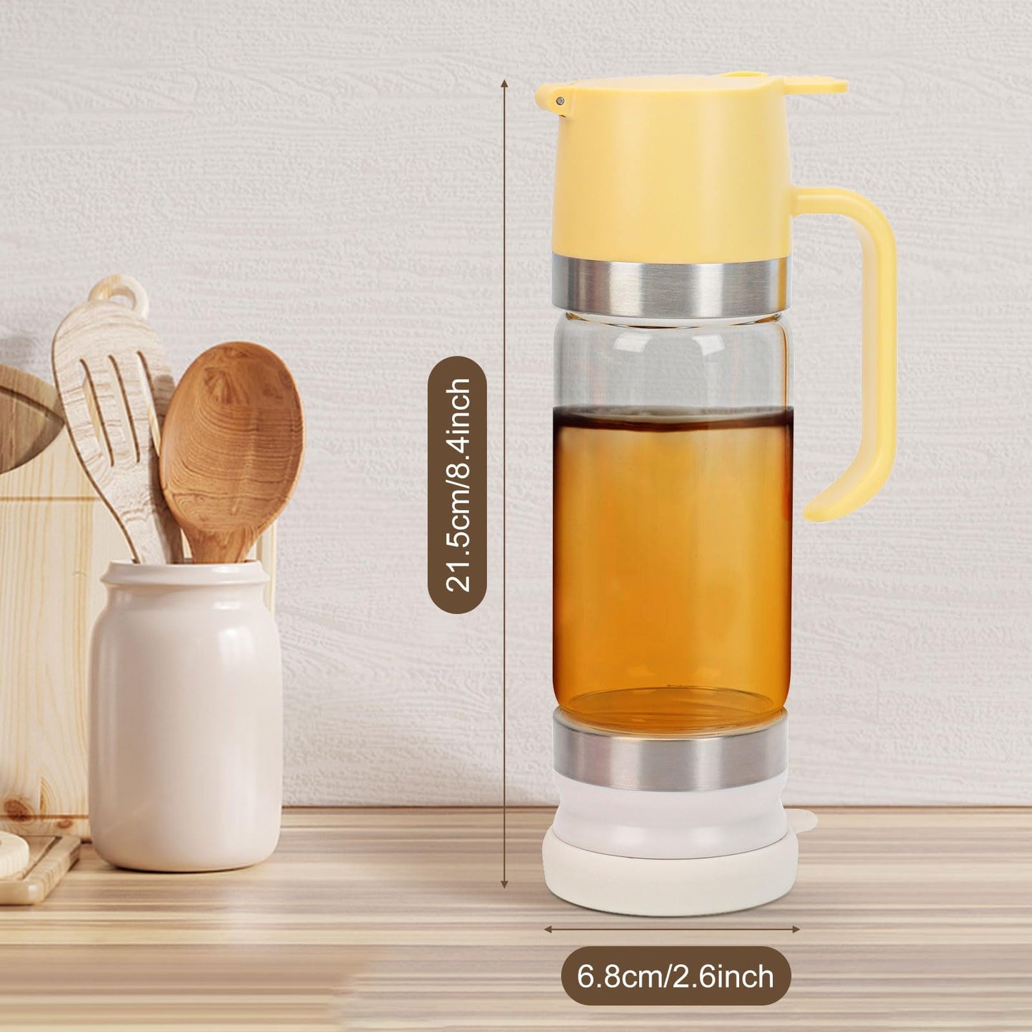 💥LAST DAY SALE 60% OFF🍯✨9oz No-Drip Glass Honey & Syrup Dispenser