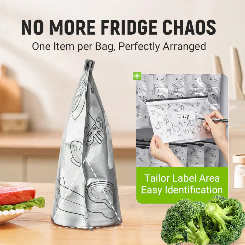 💥 BUY 3 GET 2 FREE! 🥡 Reusable Aluminum Foil Sealable Storage Bags – Eco-Friendly & Convenient ✨