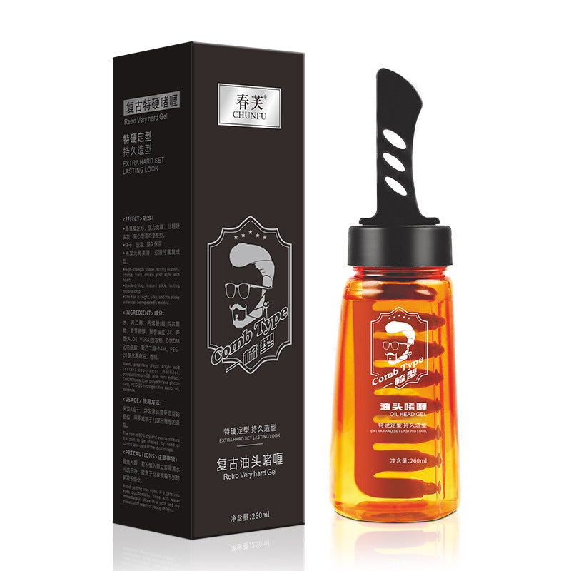 🔥Big Sale 50% OFF🔥One-Comb Shaping-Styling Gel Comb| Sweat-Resistant Gel | Non-Greasy Formula