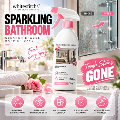 ⏳Time-Limited Special⏰Multi-Purpose Bathroom Cleaner Spray: Removes Limescale & Soap Scum, Botanical Scent, Safe for Glass & Tiles