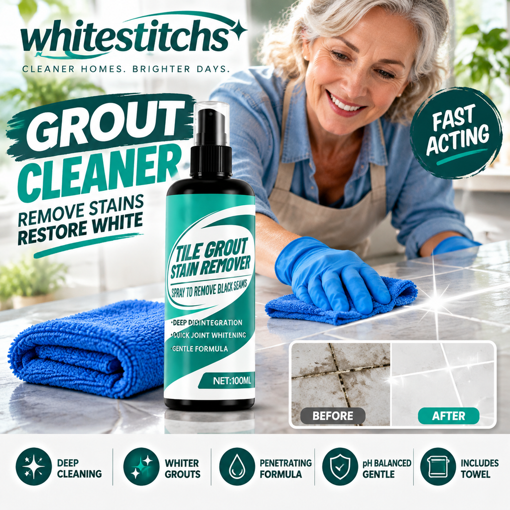 🧴✨ Tile Cleaner – One spray removes mold and stains, cleans grout and tiles – Cash on delivery ✅