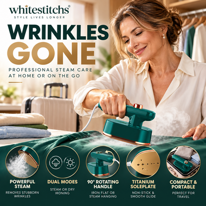 ⏳Time-Limited Special⏰Portable Mini Steam Iron – Quick, Easy & Wrinkle-Free ✨