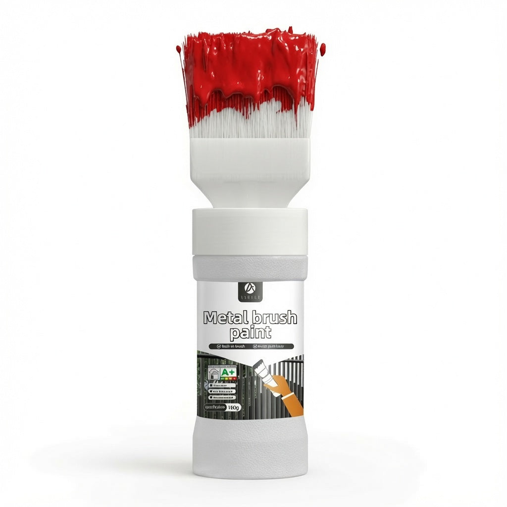 ⏰ LIMITED TIME 50% OFF! 🔥✨Water-Based Metallic Silver Paint with Built-in Brush