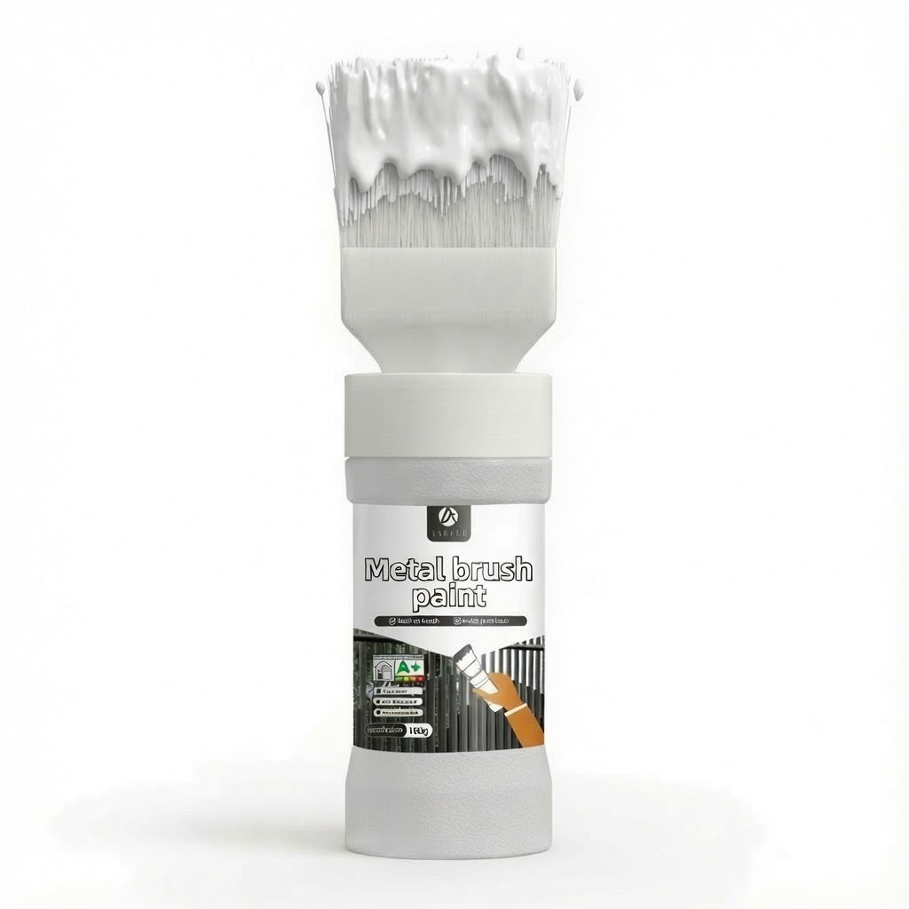 ⏰ LIMITED TIME 50% OFF! 🔥✨Water-Based Metallic Silver Paint with Built-in Brush