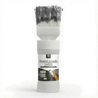⏰ LIMITED TIME 50% OFF! 🔥✨Water-Based Metallic Silver Paint with Built-in Brush