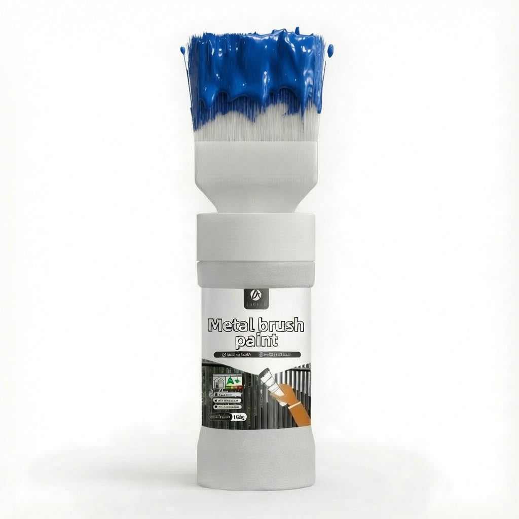 ⏰ LIMITED TIME 50% OFF! 🔥✨Water-Based Metallic Silver Paint with Built-in Brush
