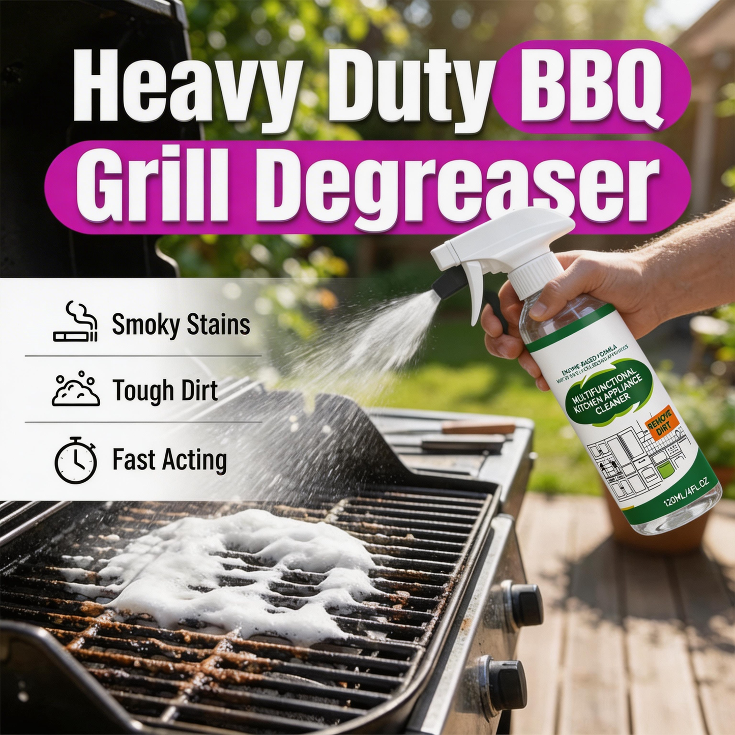 Multifunctional Kitchen Appliance Cleaner Spray