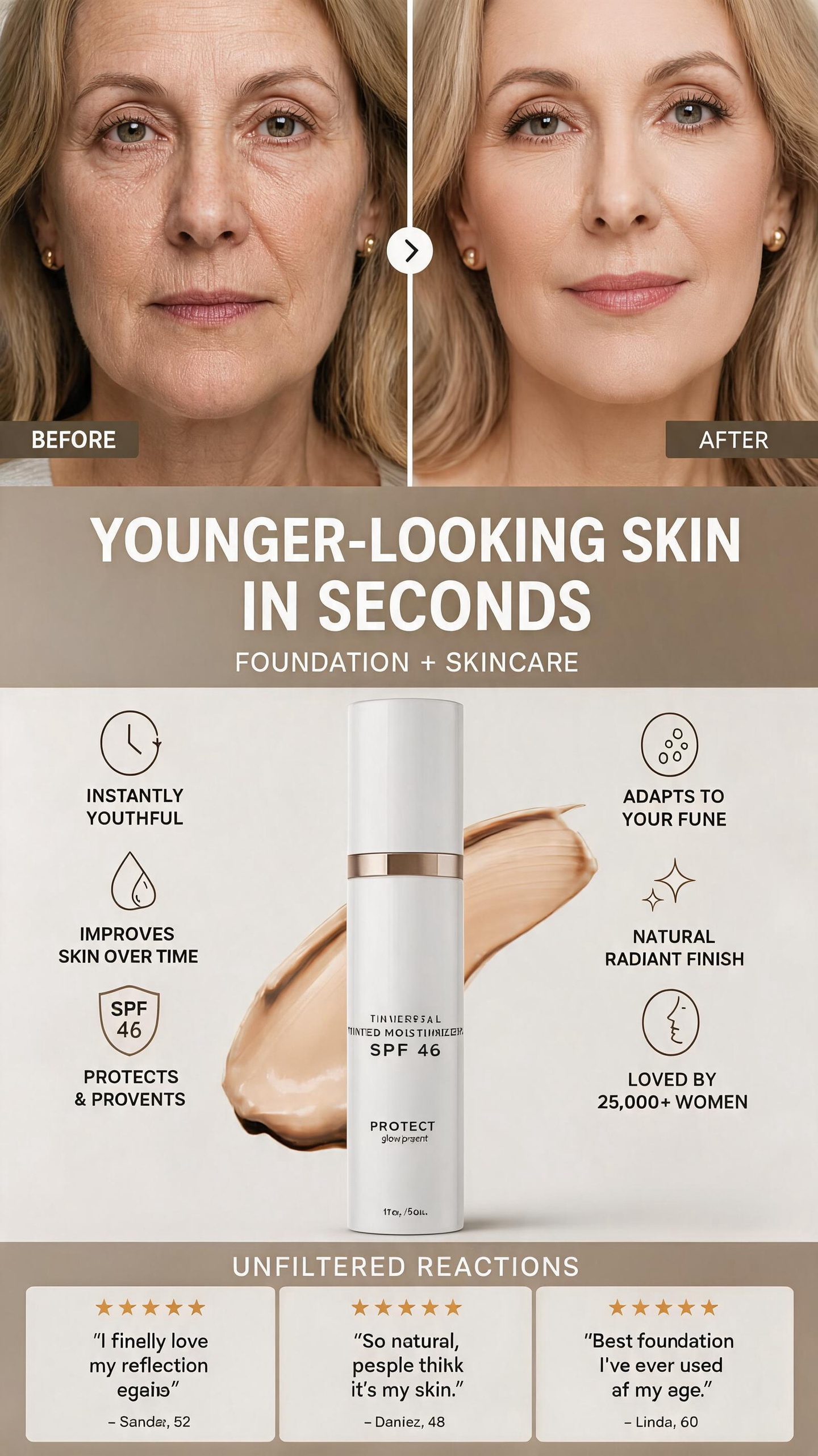 ⏰Christmas Limited Sale 50% OFF!!🎄50K+ SOLD! 🎁🎉Evonex® Age Defy™ Foundation