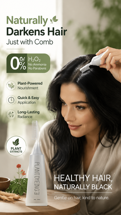 📢📢 50% OFF ⏰Plant-Based Comb Hair Dye