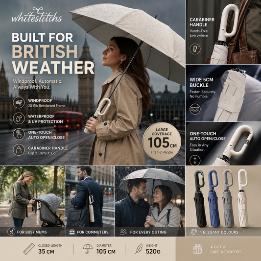 ⏳LIMITED-TIME 50% OFF! ⏰☔Automatic Folding Umbrella – Windproof, Waterproof & Compact