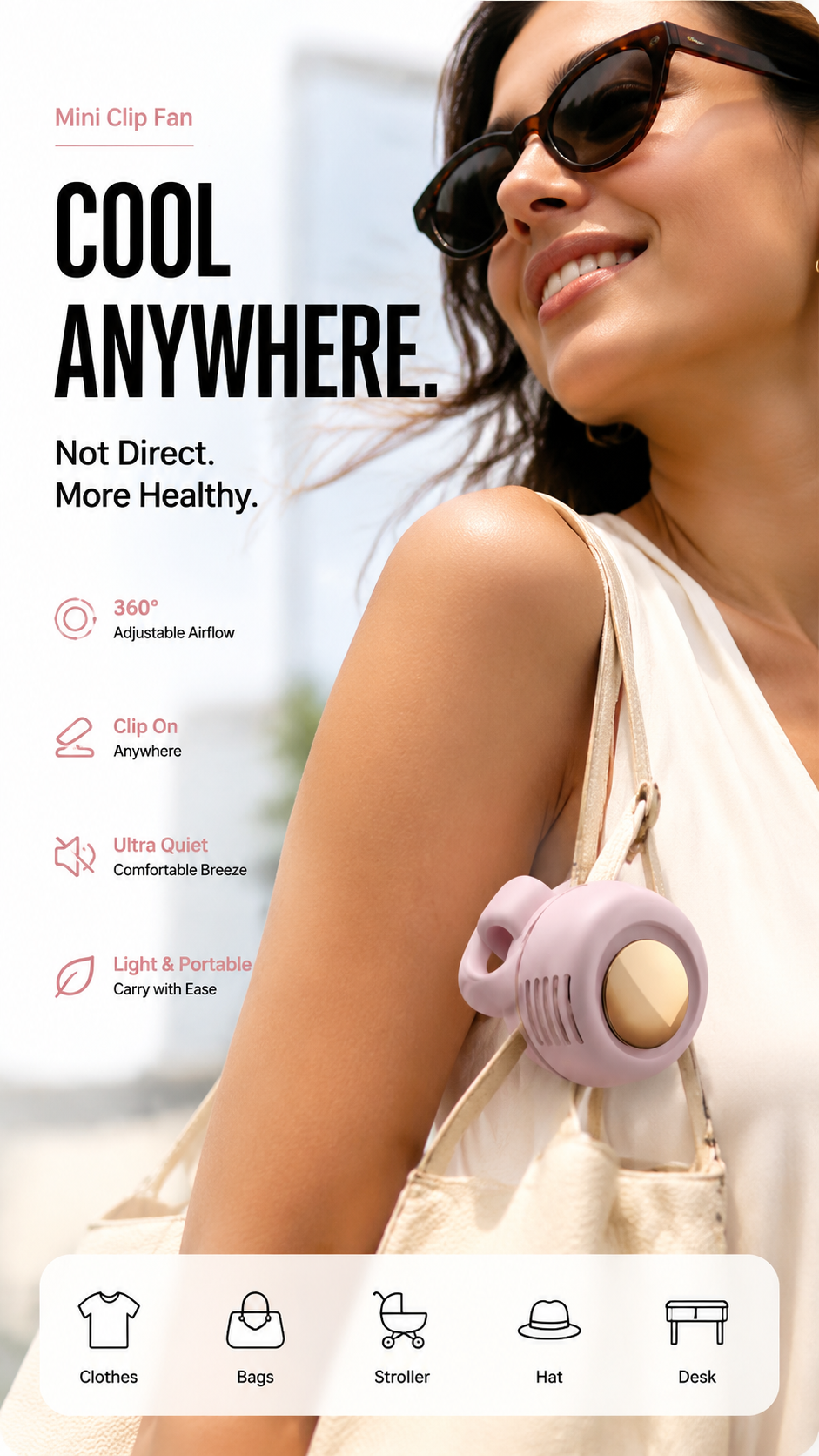⏳Summer Hot Sale!!💞50K+ SOLD!💨2-in-1 Wearable Fan – Instantly Cools You by Up to 10°C | 24H Quiet Hands-Free Airflow🌀🌿
