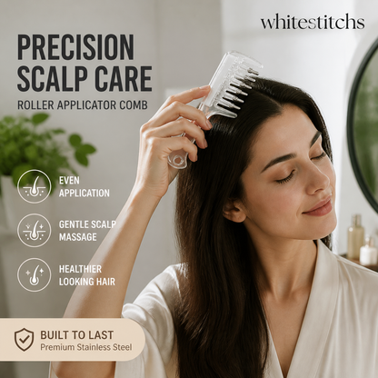📢📢50% OFF !! ⏰Transparent Hair Oil Applicator Comb