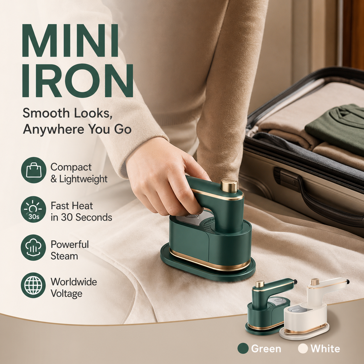 📢📢50% OFF !! ⏰Portable Handheld Garment Mini Electric Iron